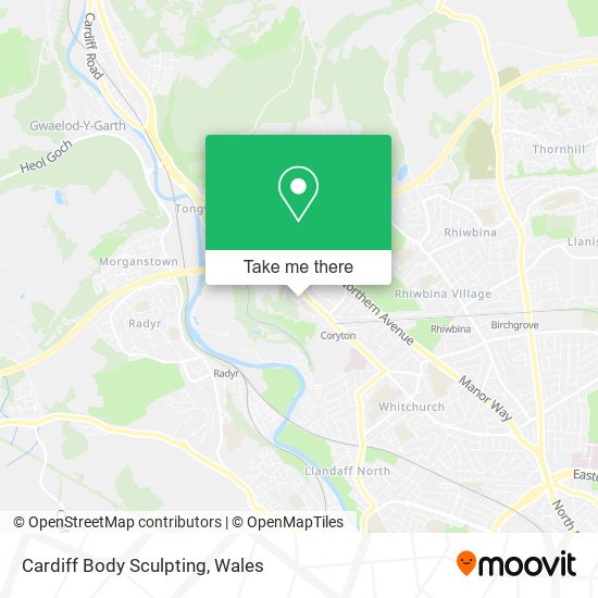 Cardiff Body Sculpting map