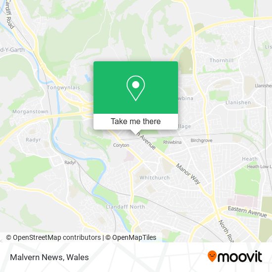 Malvern News map