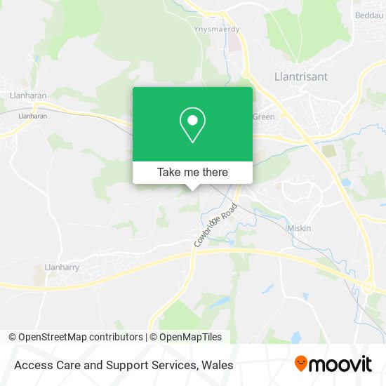 Access Care and Support Services map