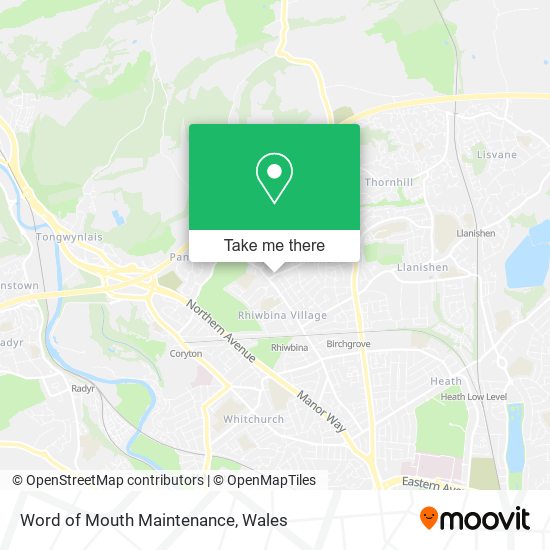 Word of Mouth Maintenance map