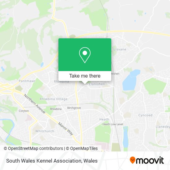 South Wales Kennel Association map