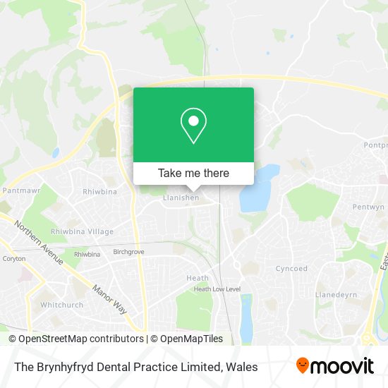 The Brynhyfryd Dental Practice Limited map
