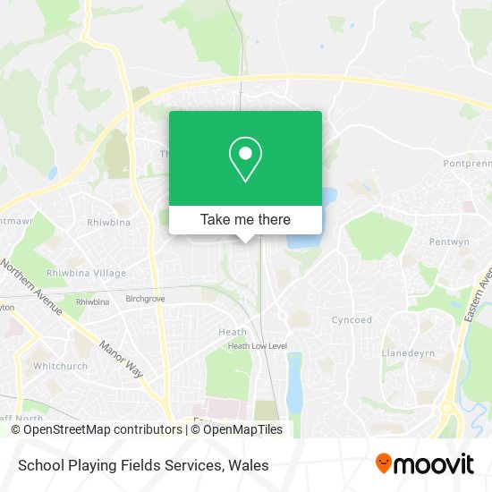 School Playing Fields Services map