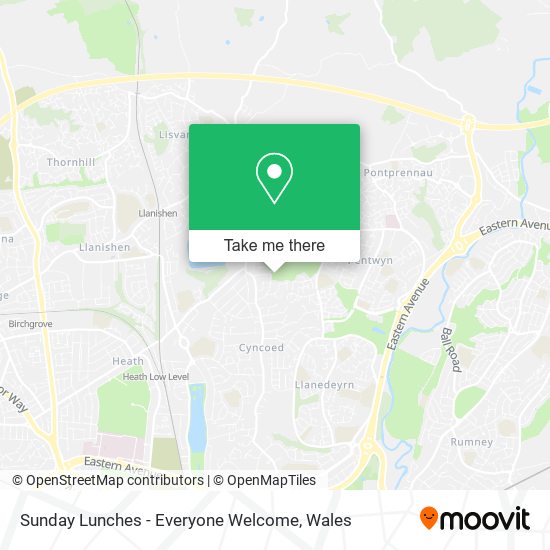 Sunday Lunches - Everyone Welcome map