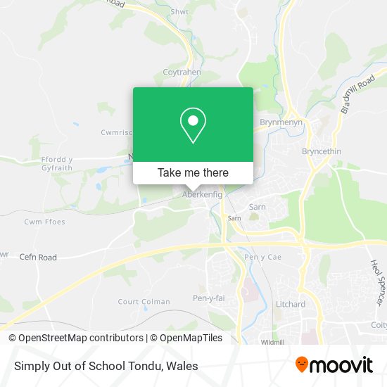 Simply Out of School Tondu map