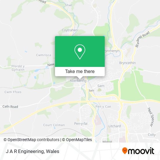 J A R Engineering map