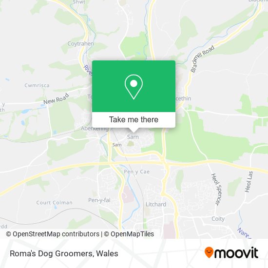 Roma's Dog Groomers map