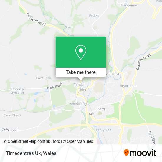 Timecentres Uk map
