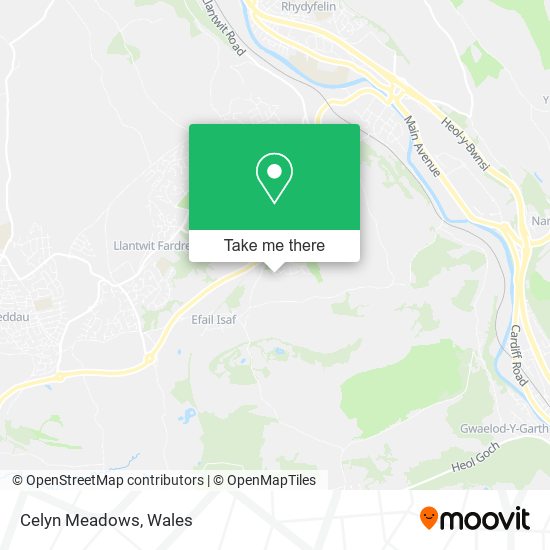 Celyn Meadows map