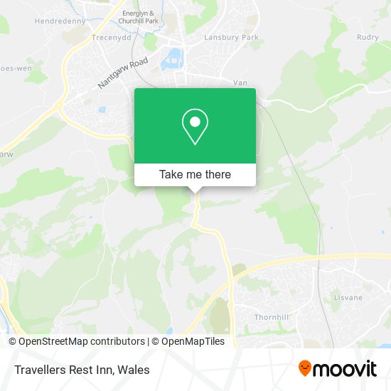 Travellers Rest Inn map