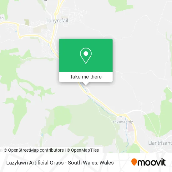 Lazylawn Artificial Grass - South Wales map