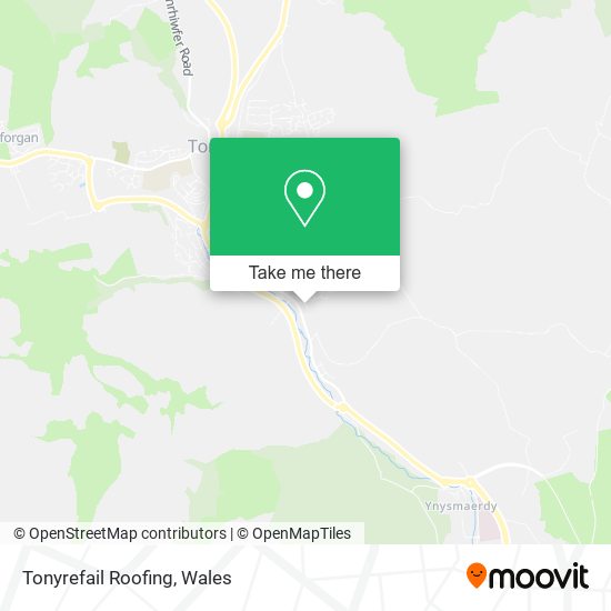 Tonyrefail Roofing map