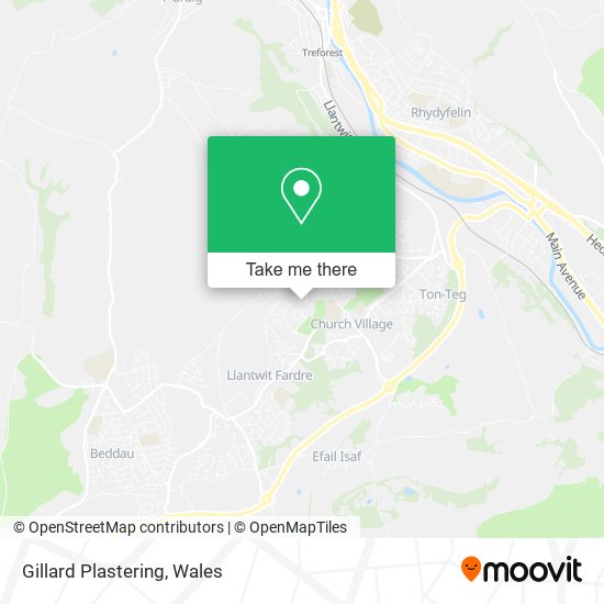 Gillard Plastering map