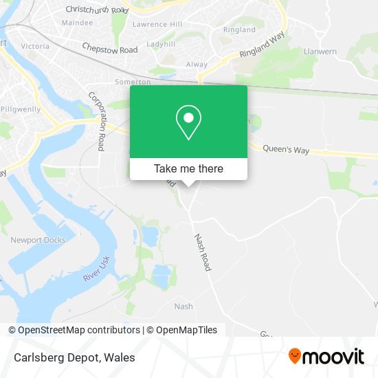Carlsberg Depot map