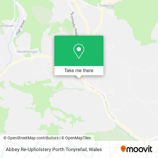 Abbey Re-Upholstery Porth Tonyrefail map
