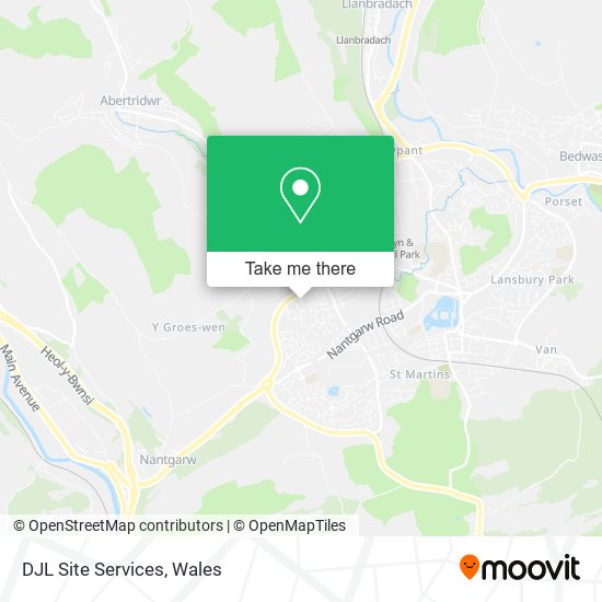 DJL Site Services map