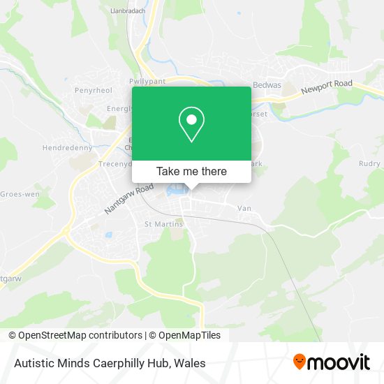 Autistic Minds Caerphilly Hub map