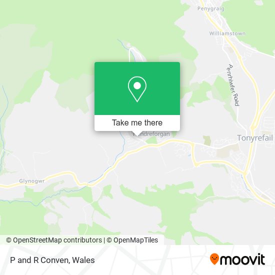 P and R Conven map