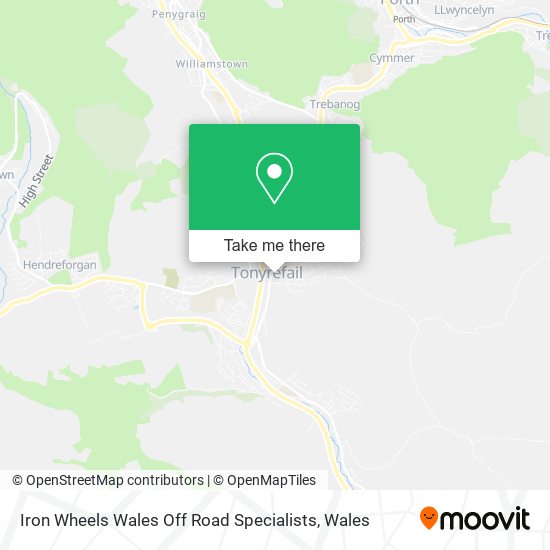 Iron Wheels Wales Off Road Specialists map