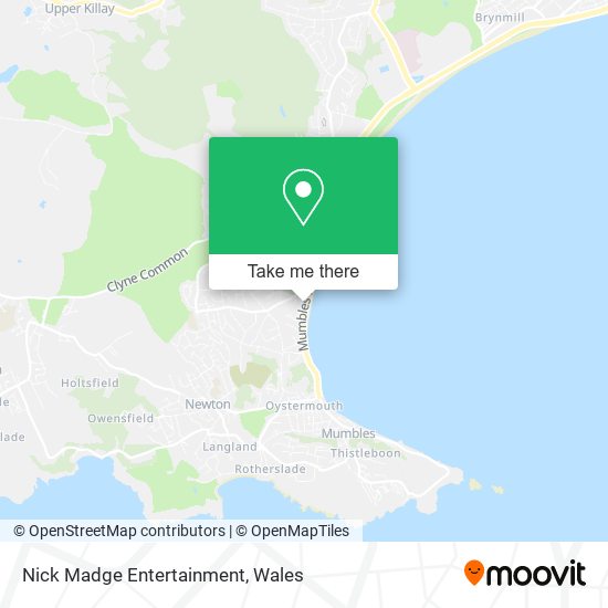 Nick Madge Entertainment map