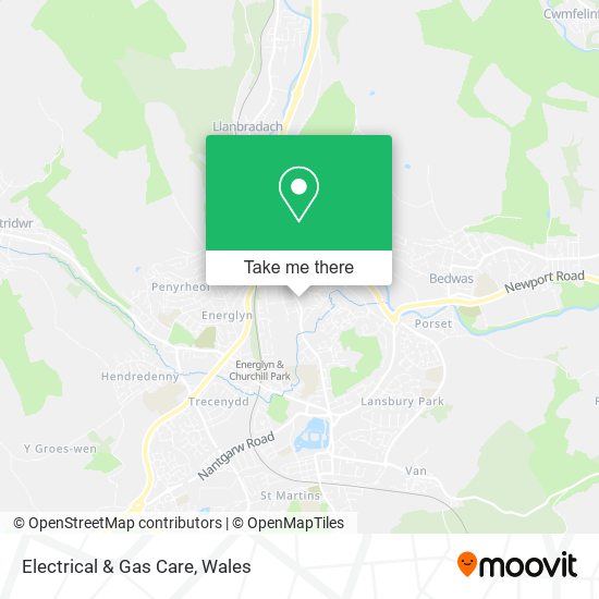 Electrical & Gas Care map