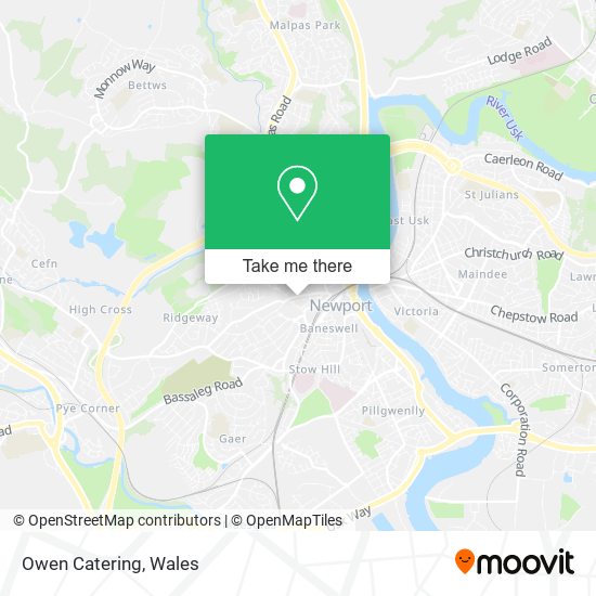 Owen Catering map