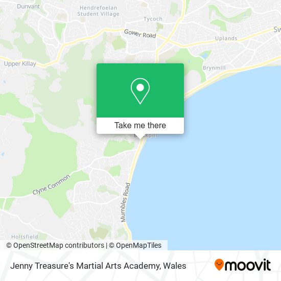Jenny Treasure's Martial Arts Academy map