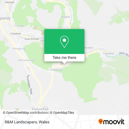 R&M Landscapers map