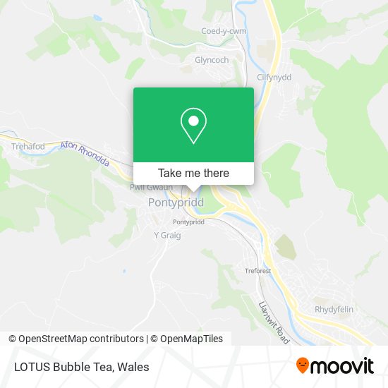 LOTUS Bubble Tea map