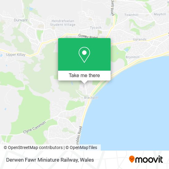 Derwen Fawr Miniature Railway map