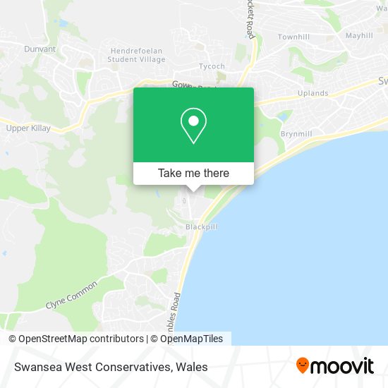 Swansea West Conservatives map
