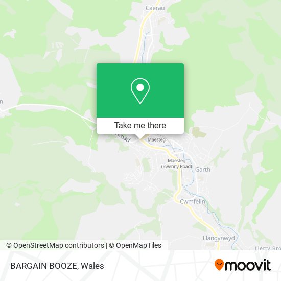 BARGAIN BOOZE map