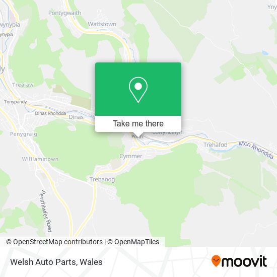 Welsh Auto Parts map