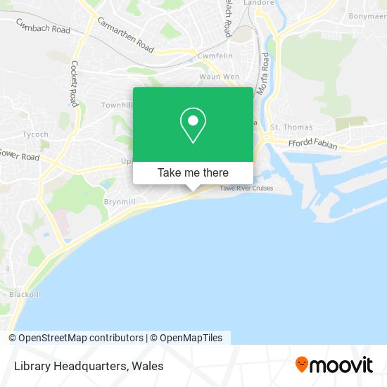 Library Headquarters map