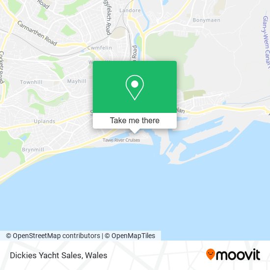 Dickies Yacht Sales map