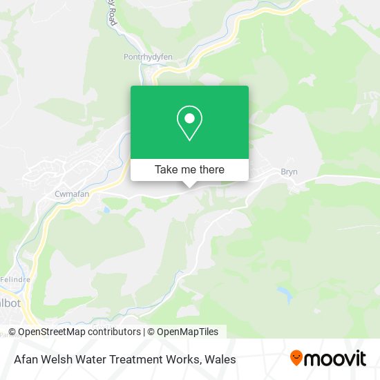 Afan Welsh Water Treatment Works map
