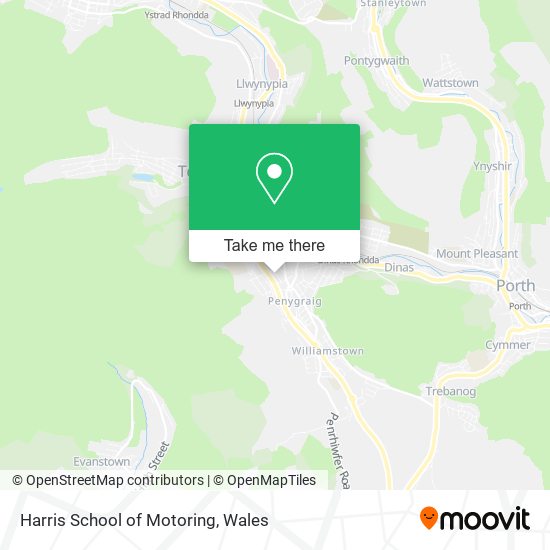 Harris School of Motoring map