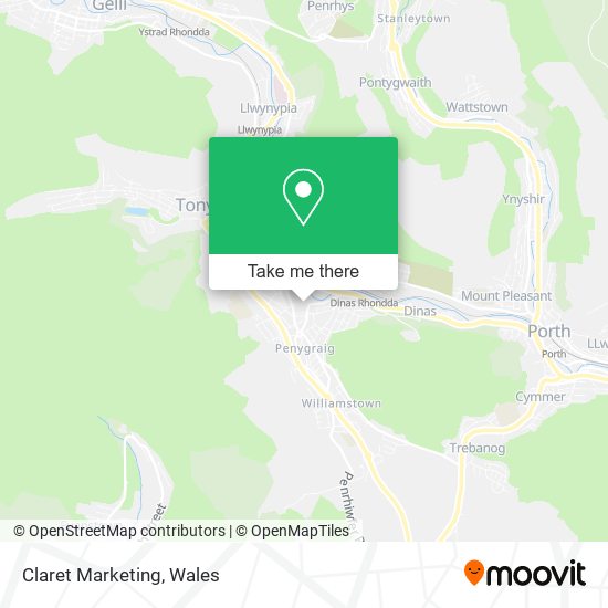 Claret Marketing map