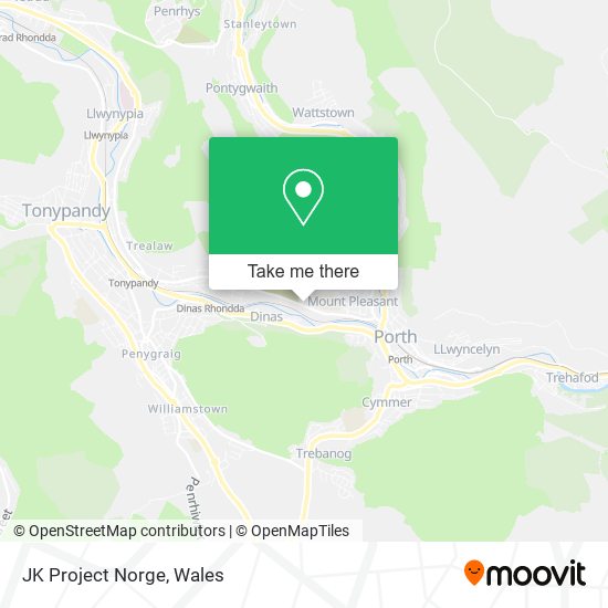 JK Project Norge map