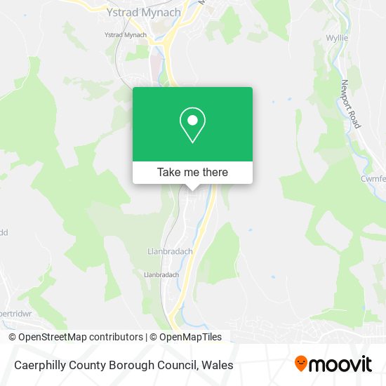 Caerphilly County Borough Council map