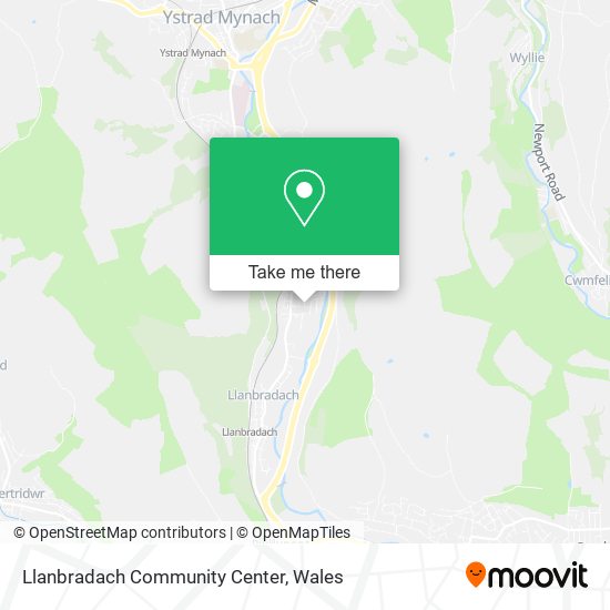 Llanbradach Community Center map