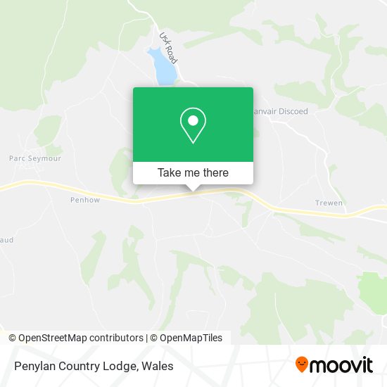 Penylan Country Lodge map