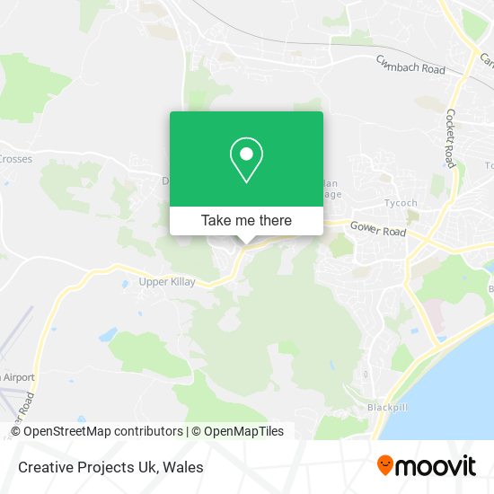 Creative Projects Uk map