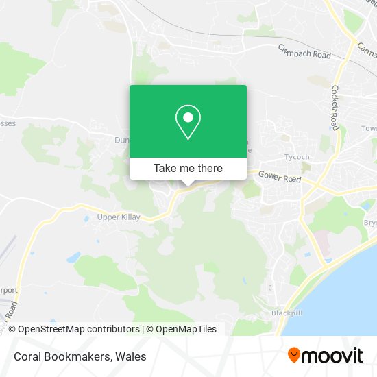 Coral Bookmakers map