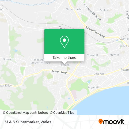 M & S Supermarket map