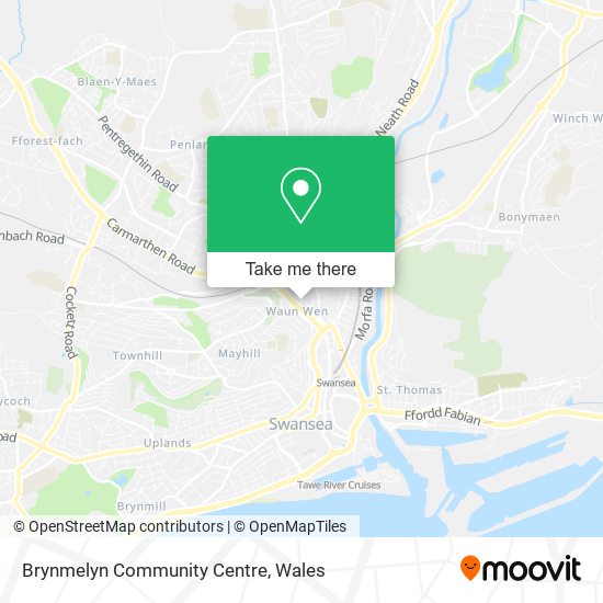 Brynmelyn Community Centre map