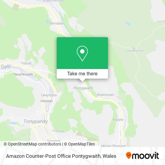Amazon Counter-Post Office Pontygwaith map
