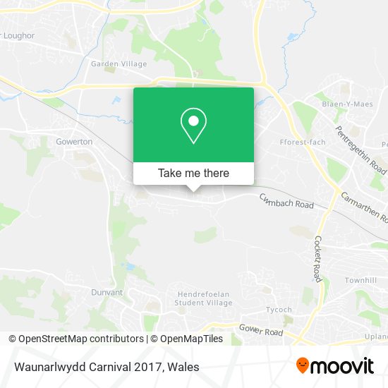 Waunarlwydd Carnival 2017 map