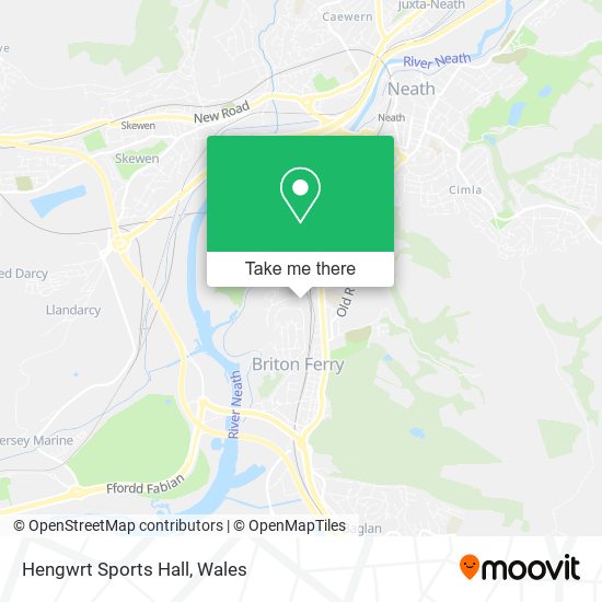 Hengwrt Sports Hall map