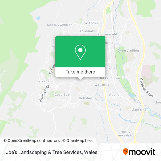 Joe's Landscaping & Tree Services map